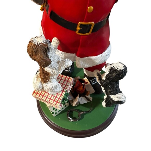 Danbury Mint Santa's Little Shih Tzu Pals Christmas Dog Figurine - Picture 7 of 10
